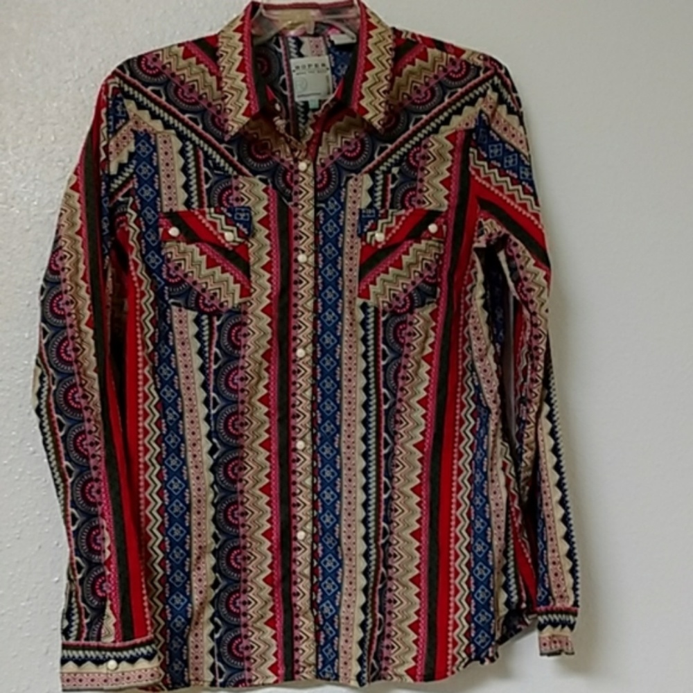 Roper Multicolor Button Down Shirt